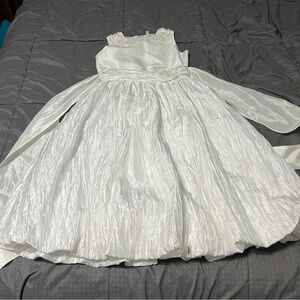 Stained Flaw vintage girls flower girl first communion dress 6x
